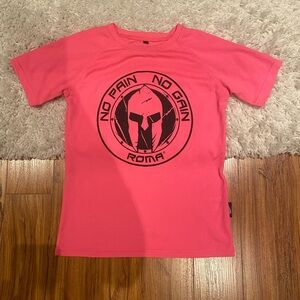 Neon pink training t shirt